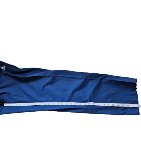 Adidas vintage blue trackpants high waist tapered leg elastic waist unisex sz M - Picture 17 of 17